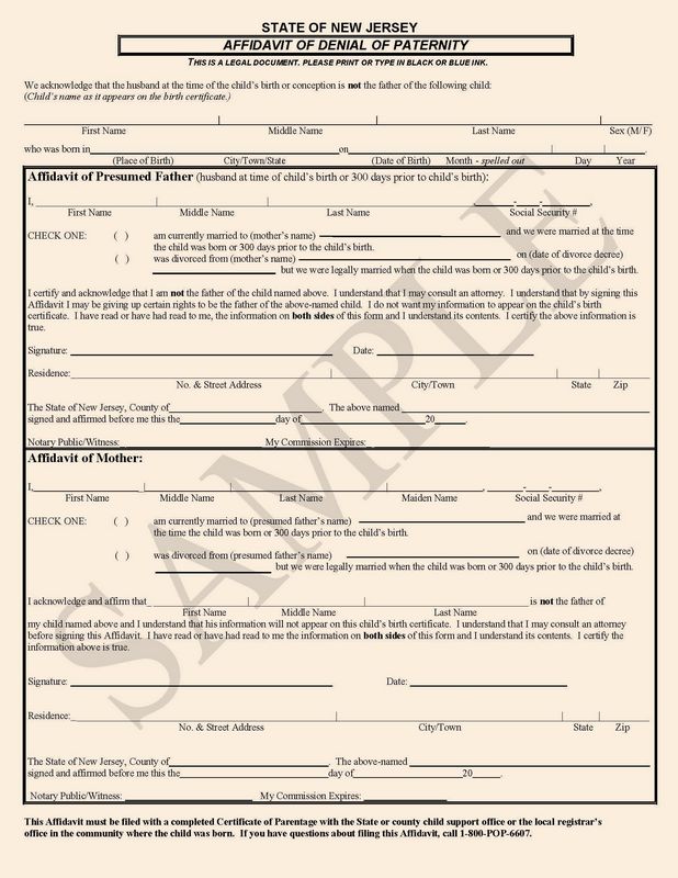 What Is a Recommendation of Dna paternity?