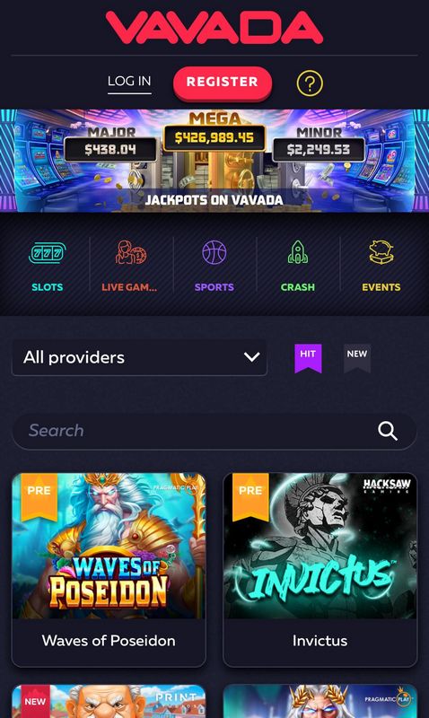 Игры казино VAVADA