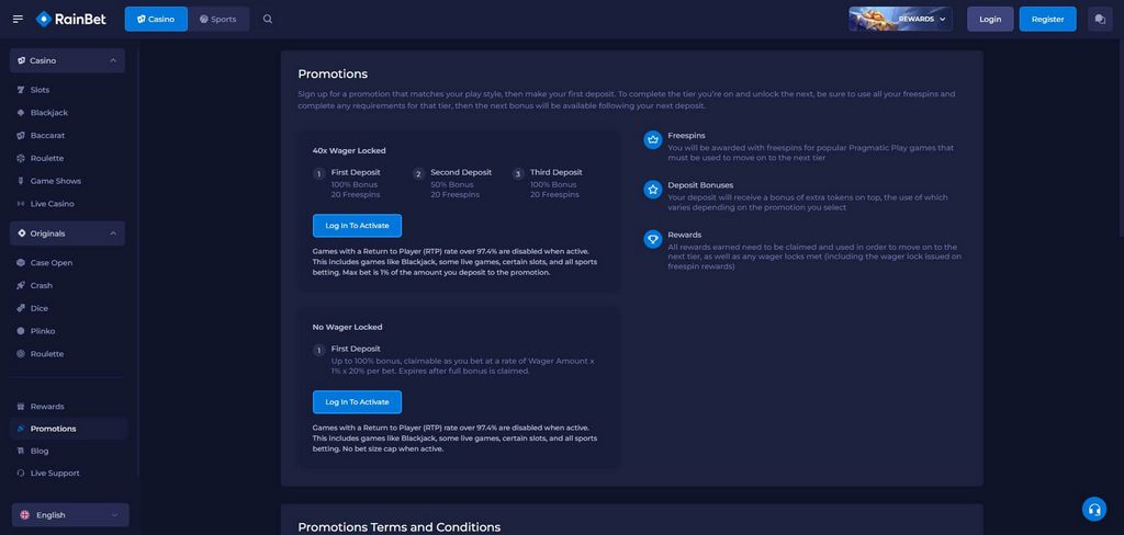 Rainbet Review | Gratis weddenschappen, voordelen en problemen